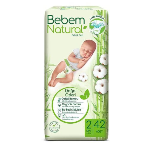 Bebem Natural pelenka (2-es) 3 - 6 kg (42 db/cs)