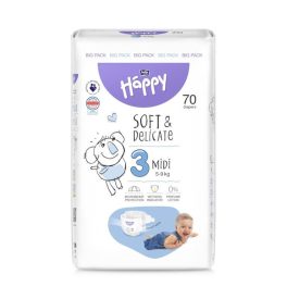  Bella Happy pelenka Soft & Delicate (3-as) 4 - 9 kg (70 db/cs)