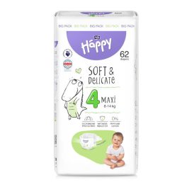   Bella Happy pelenka Soft & Delicate (4-es) 8 - 18 kg (62 db/cs)