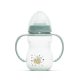 Lorelli My Friend Cumisüveg 0+-os cumival, Zöld méhecske Fogóval széles szájú 0+ hó (250 ml/db)