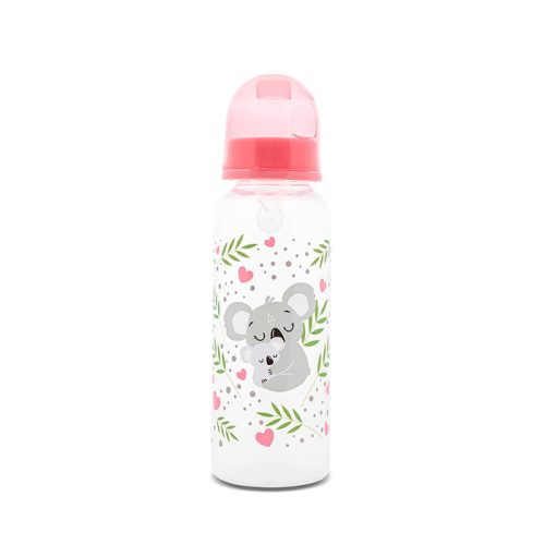 Lorelli Cumisüveg 0+-os cumival, rózsaszín koala maci 0+ hó (250 ml/db)
