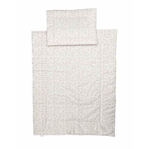 BabyBruin Gyermek ágynemű szett Bébi méret, rózsa csillagok 70 * 90 cm (2 db/sz)