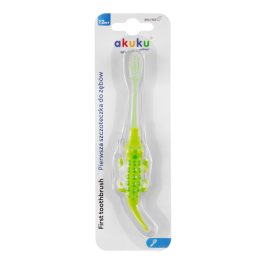 Akuku Gyerekfogkefe Zöld krokodil 12+ hó