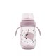 Lorelli My Friend Tanulópohár Aszimmetrikus szilikon csőrrel, Rózsaszín bárány 6+ hó (250 ml/db)