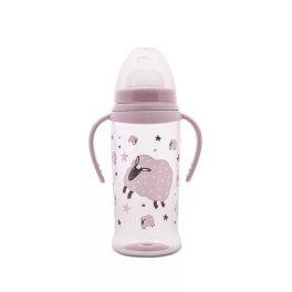   Lorelli My Friend Tanulópohár Szimmetrikus szilikon csőrrel, Rózsaszín bárány 6+ hó (360 ml/db)