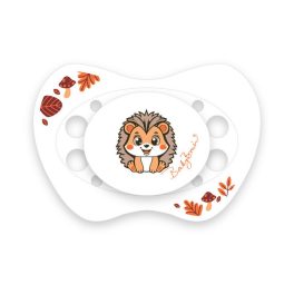   BabyBruin Játszócumi Altatócumi, Süni mintával, világító gombbal szilikon (méret: 3) 16 - 32 hó 