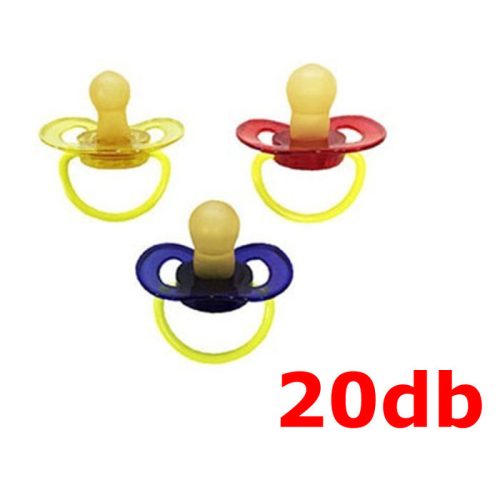 Hopp Játszócumi Világítós, 20 db-os gyűjtő latex cseresznye (méret: 2) 6+ hó (20 db/kr)