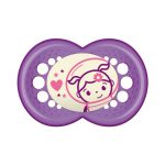 Mam Játszócumi Night, Világítós, dupla szilikon lapított (méret: 2) 6+ hó (2 db/cs) - UTOLSÓ DARABOK!