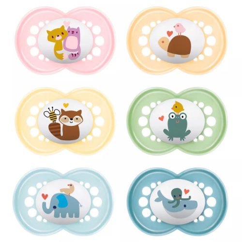 Mam Játszócumi Original, megújult! szilikon lapított (méret: 2) 6+ hó 