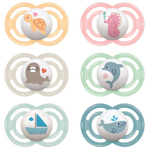 Mam Játszócumi Perfect, megújult! szilikon lapított (méret: 3) 16+ hó