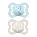 Mam Játszócumi Supreme, dupla, megújult! szilikon lapított (méret: 1) 0+ hó (2 db/cs)