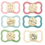 Mam Játszócumi Supreme Night, Világítós, dupla, megújult! szilikon lapított (méret: 3) 16+ hó (2 db/cs)