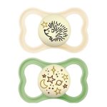 Mam Játszócumi Supreme Night, Világítós, dupla, megújult! szilikon lapított (méret: 3) 16+ hó (2 db/cs)