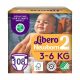 Libero Comfort pelenka MegaPack (2-es) 3 - 6 kg (108 db/cs)