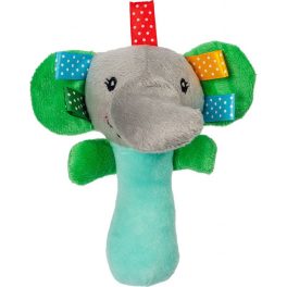 Akuku Marokfigura Plüss elefánt, csörgő-zörgő-sípoló