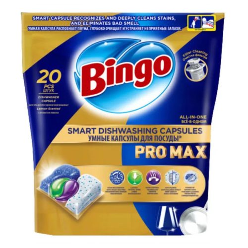 Bingo Mosogatógép tabletta Pro Max (20 db/cs)