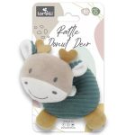 Lorelli Plüssállat Plüss fánk csörgő, Kék szarvas 18 cm