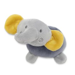   Lorelli Plüssállat Plüss fánk csörgő, Szürke elefánt 18 cm 