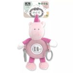 Lorelli Plüssállat Függeszthető csörgő játék, Rózsaszín unikornis 24 cm