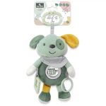 Lorelli Plüssállat Függeszthető csörgő játék, Zöld kutyus 24 cm