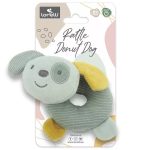 Lorelli Plüssállat Plüss fánk csörgő, Zöld kutyus 18 cm