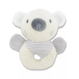 Lorelli Plüssállat Plüss kerek csörgő, Bézs maci 14 cm