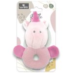 Lorelli Plüssállat Plüss kerek csörgő, Rózsaszín unikornis 14 cm