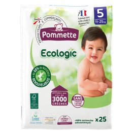   Pommette pelenka Ecologic, Csomagolás sérült! (5-ös) 11 - 25 kg (25 db/cs)