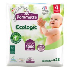   Pommette pelenka Ecologic, Csomagolás sérült! (4-es) 7 - 18 kg (28 db/cs)