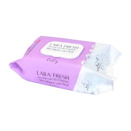 Lara Popsitörlő Fresh, Lily kupakos (120 db/cs)
