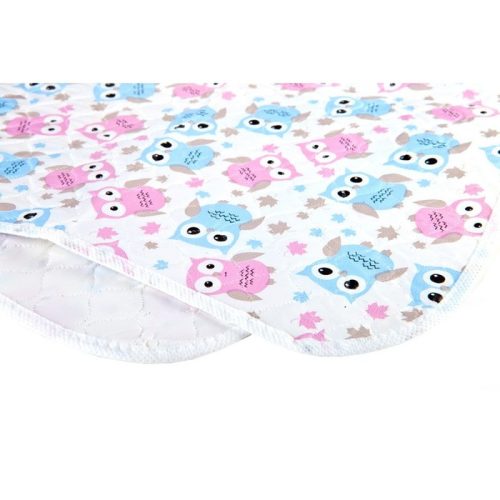 Akuku Pelenkázó lap Puha, vízálló, kék-rózsa baglyok 50 * 70 cm