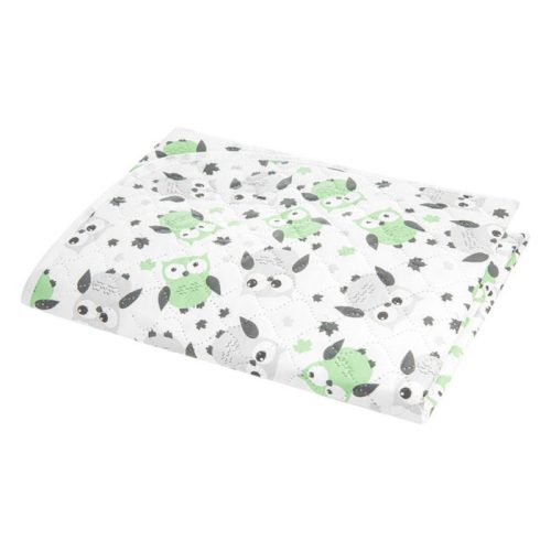 Akuku Pelenkázó lap Puha, vízálló, szürke-zöld baglyok 50 * 70 cm