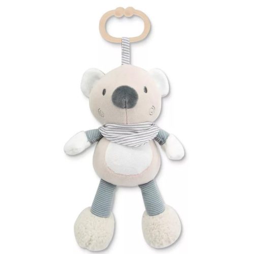 Lorelli Plüssállat Függeszthető zenélő játék, Bézs maci 26 cm 