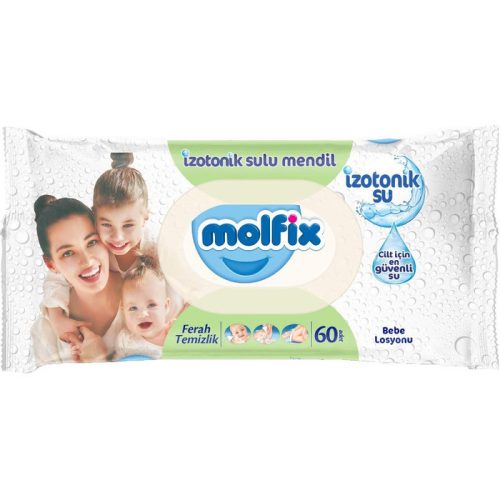Molfix Popsitörlő Fresh Clean, Izotóniás kupakos (60 db/cs)