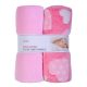 DuetBaby Takaró Plüss, 2 db-os, rózsaszín 80 * 90 cm (2 db/cs)
