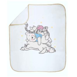   Takaró Pamut, nyári, mackó és barátai mintás 75 * 75 cm