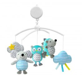 Delux Zenélő forgó Plüss, süni és barátai, türkiz