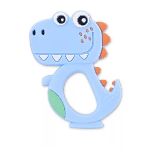 Lorelli Rágóka Szilikon, kék dínó 3+ hónap 