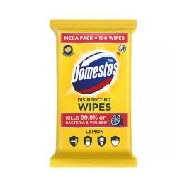   Domestos Tisztítókendő Antibakteriális, Citromos, Mega Pack (100 db/cs)