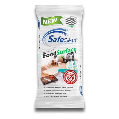 Safe Clean Tisztítókendő Food&Surface Antibakteriális (50 db/cs)